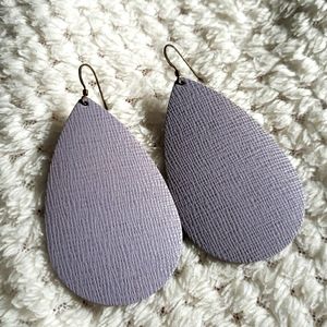 Nickel and Suede Earrings